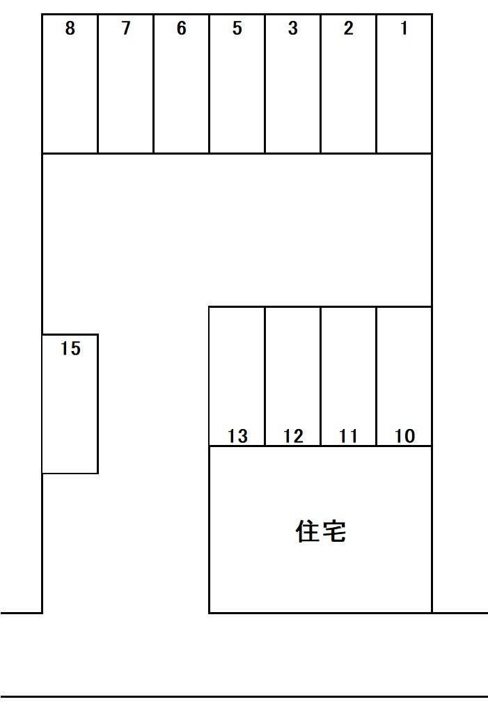 濱田パーキングの駐車配置図