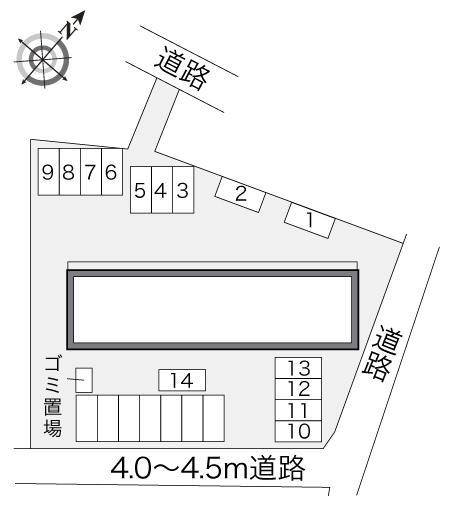 ＣＯＳＭＯＳ(21058)の駐車配置図