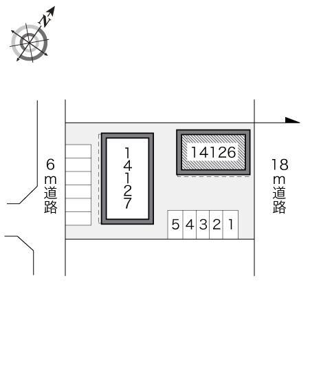 おゆみ野Ａ棟(14126)の駐車配置図