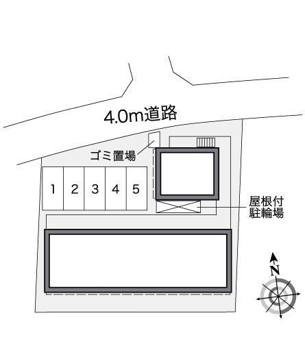 ラ　ピエス(26347)の駐車配置図