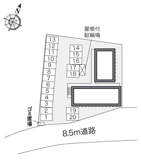 サンライズ　はしかべ(27824)の駐車配置図