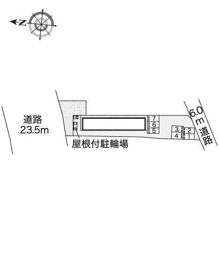 向光白(46085)の駐車配置図