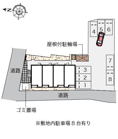 クレイノＫＡＧＵＲＡＭＡＣＨＩ(57601)の駐車配置図