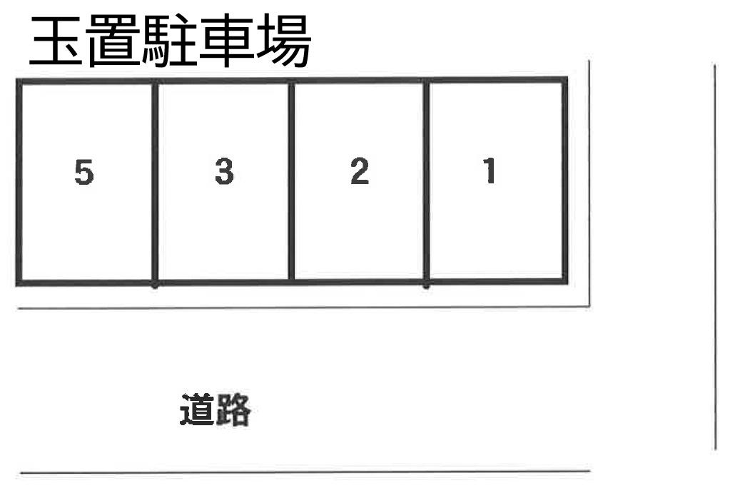 玉置駐車場の駐車配置図