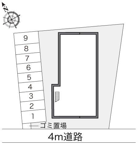 牧場(16488)の駐車配置図