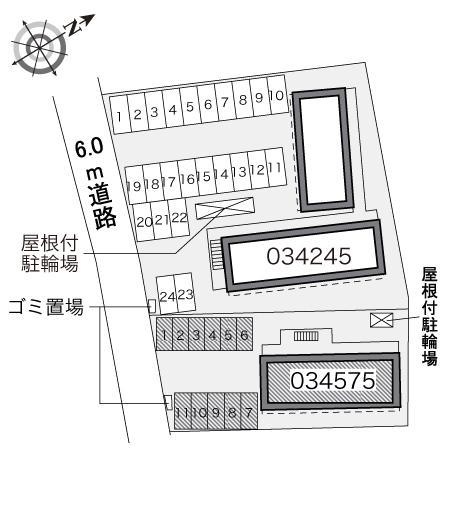 ＴＭおゆみ野(34575)の駐車配置図