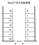 白山2丁目大北駐車場の駐車場