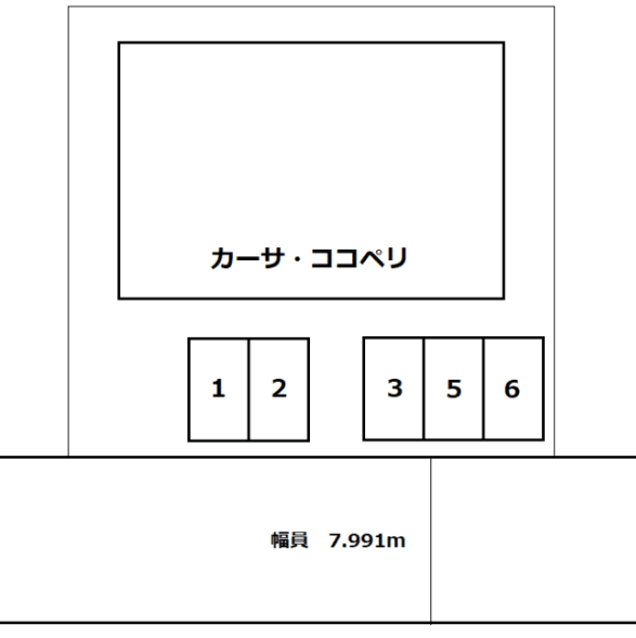 カーサ・ココペリの駐車配置図