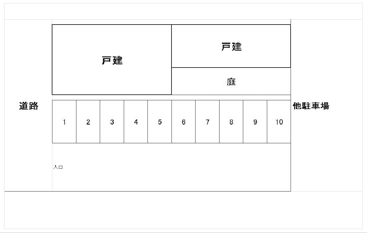 協伸パーキング (花鶴丘）の駐車配置図