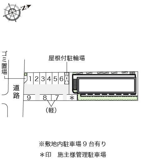プランタン高槻(14070)の駐車配置図