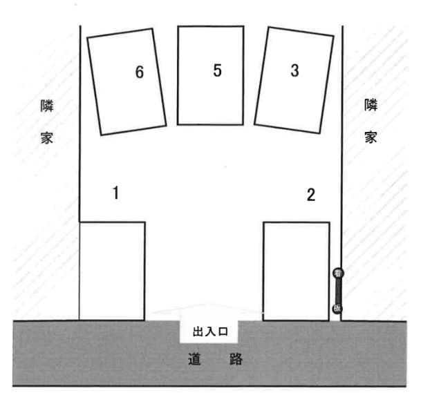 駒井パーキングの駐車配置図