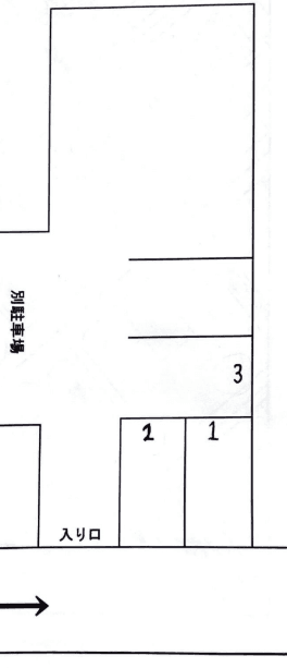 15600駐車場の駐車配置図