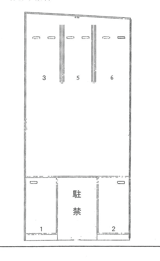 ＩＫ駐車場の駐車配置図