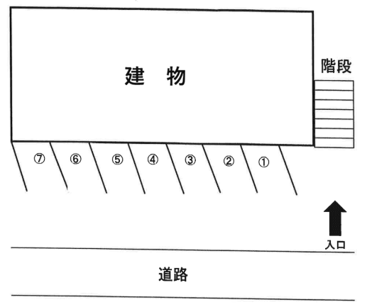 アイビーエイ那覇第一MC駐車場の駐車配置図
