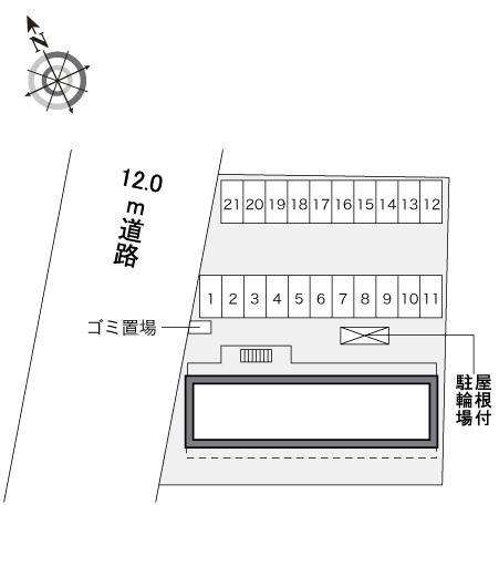 アガイティーラ(33036)の駐車配置図