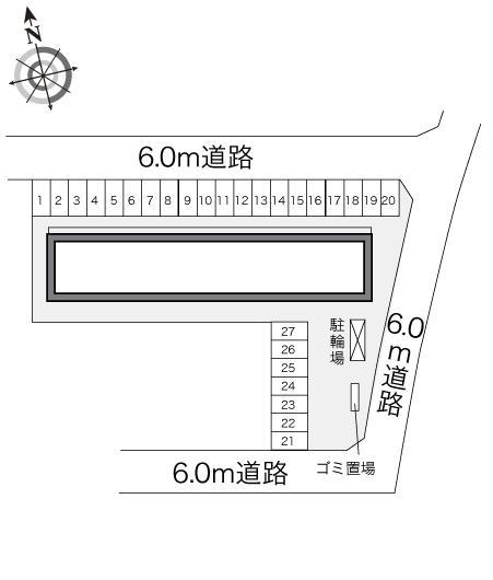 パインヒルズ(24342)の駐車配置図