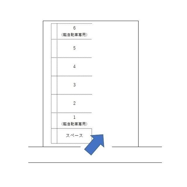 牛久中央2丁目駐車場の駐車配置図