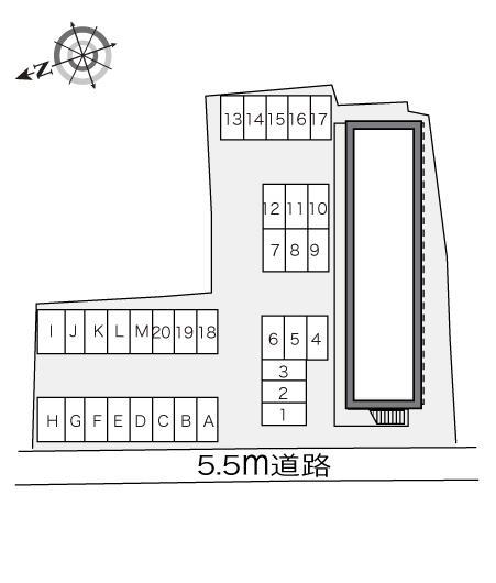 葵(15073)の駐車配置図