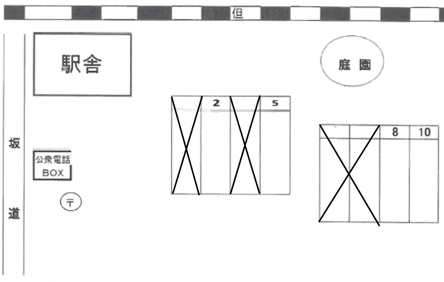ラクピーライト青倉駅の駐車配置図