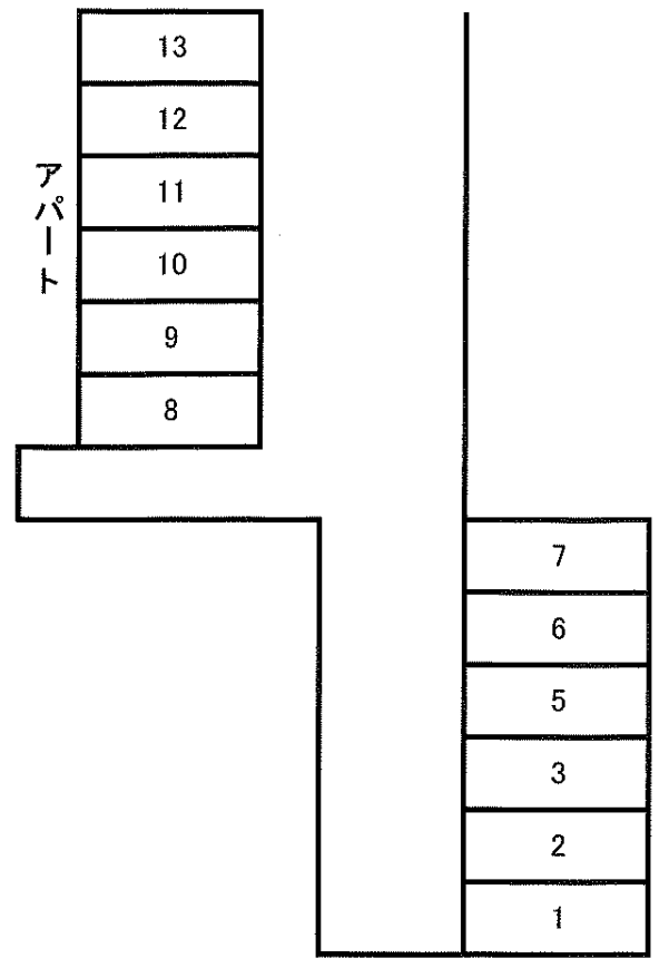 宮戸４丁目榎本駐車場の駐車配置図