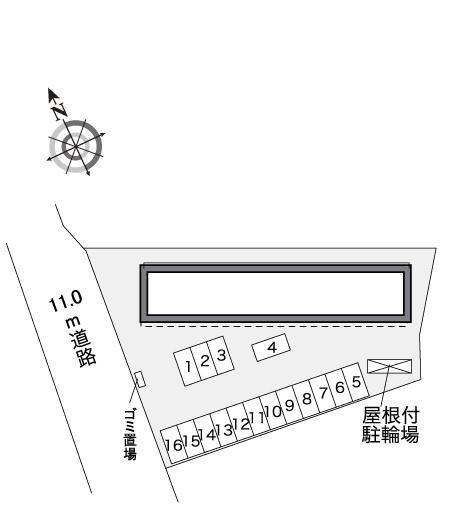 ＰＵＲＥ　ＷＡＴＥＲ(30951)の駐車配置図