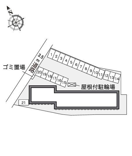 錦見砂原(30544)の駐車配置図