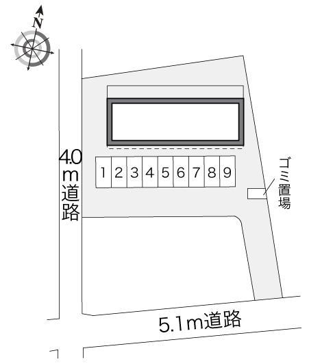 白帝(21697)の駐車配置図
