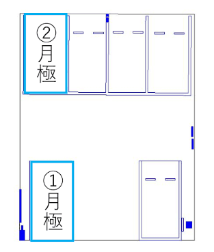 江南駅前第３の駐車配置図