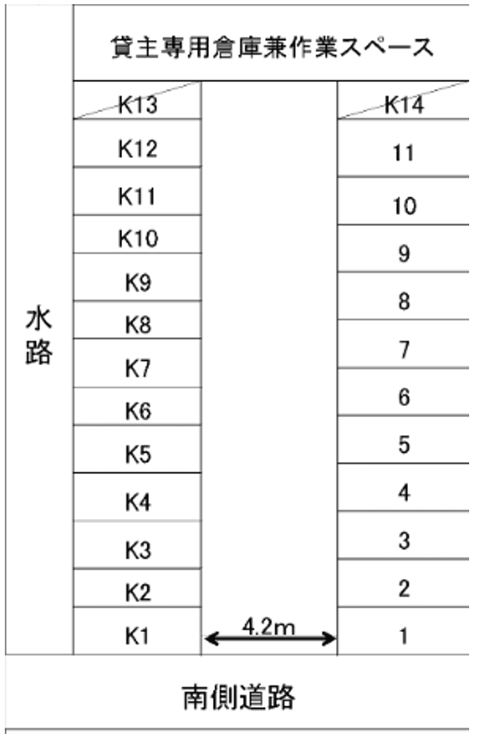 D-33 千代田7丁目伴野貸駐車場の駐車配置図