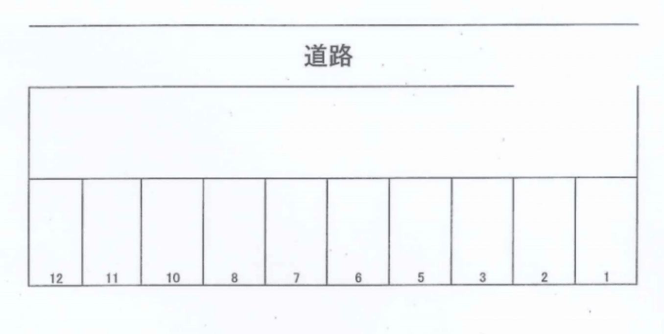 しんやパーキングの駐車配置図