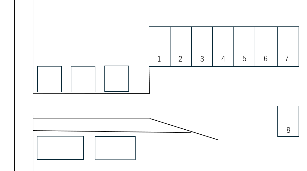 飯島駐車場(1552-1)の駐車配置図