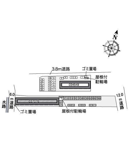 ＫＡＴＡＹＡＭＡⅡ(37076)の駐車配置図