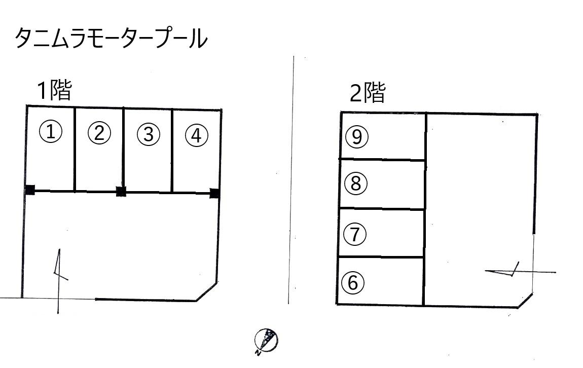 タニムラモータープールの駐車配置図