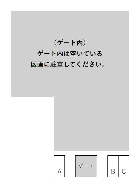 やさしい駐車場　新潟米山６丁目の駐車配置図