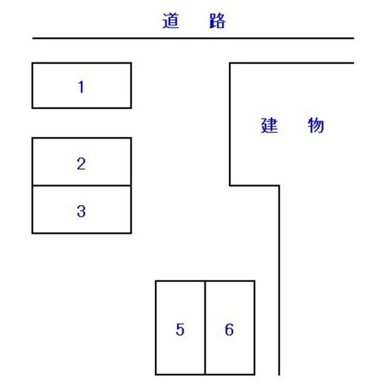 PD辻村学生会館駐車場の駐車配置図
