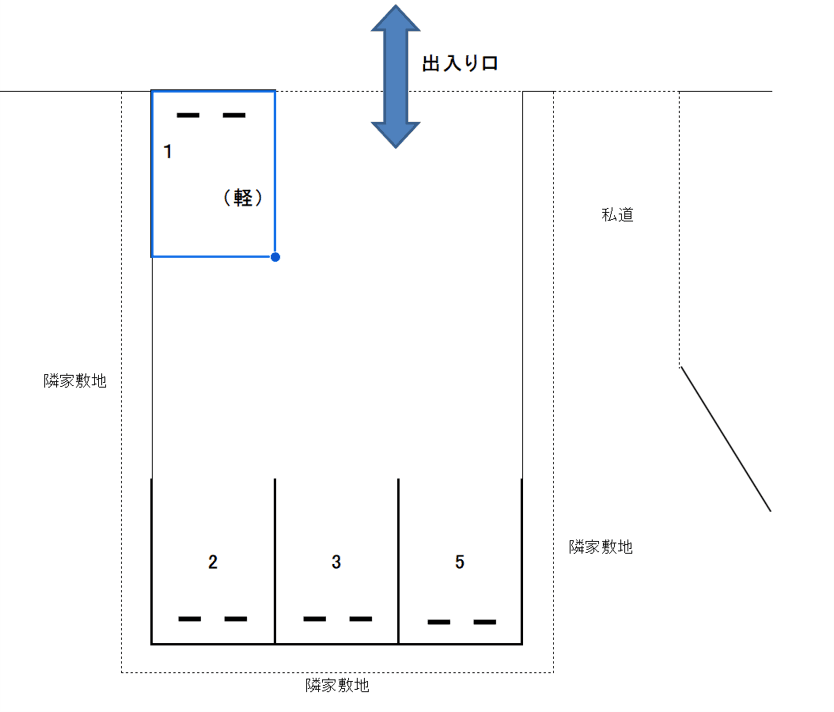 000207の駐車配置図