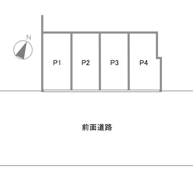 四季邸駐車場の駐車配置図