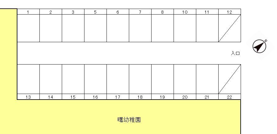 吉原四丁目駐車場の駐車配置図