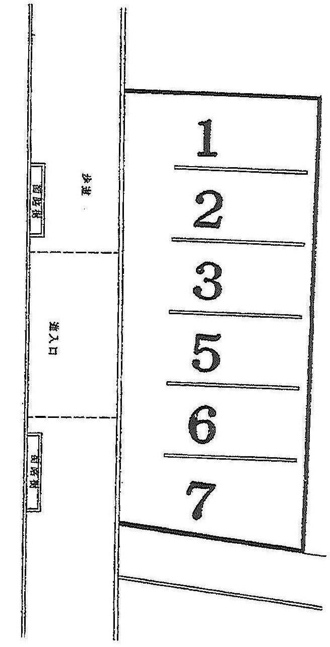 ガレージ15の駐車配置図