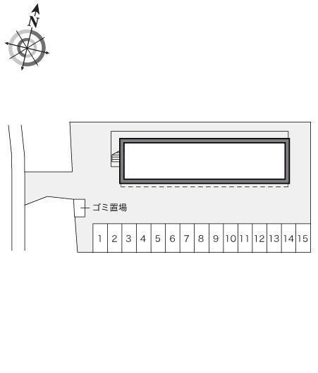 河口湖(15583)の駐車配置図