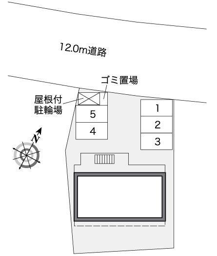 クロスロード岸部(37122)の駐車配置図