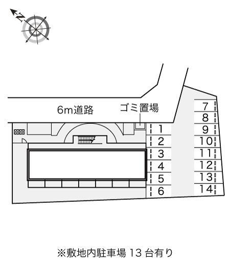 明西(11391)の駐車配置図