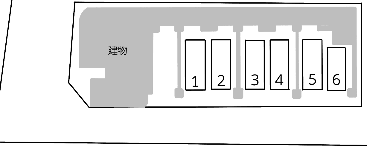 スカイコート八王子の駐車配置図