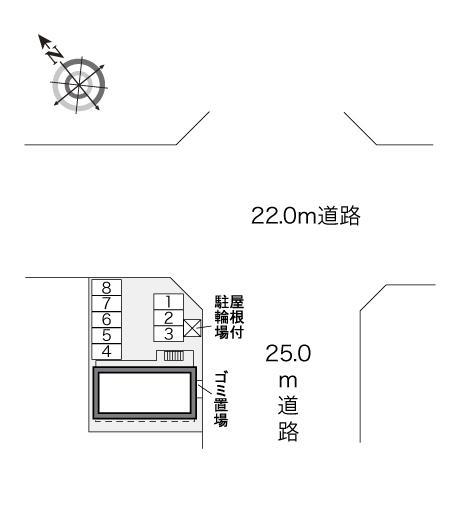 ステーション　ちとせ(28169)の駐車配置図