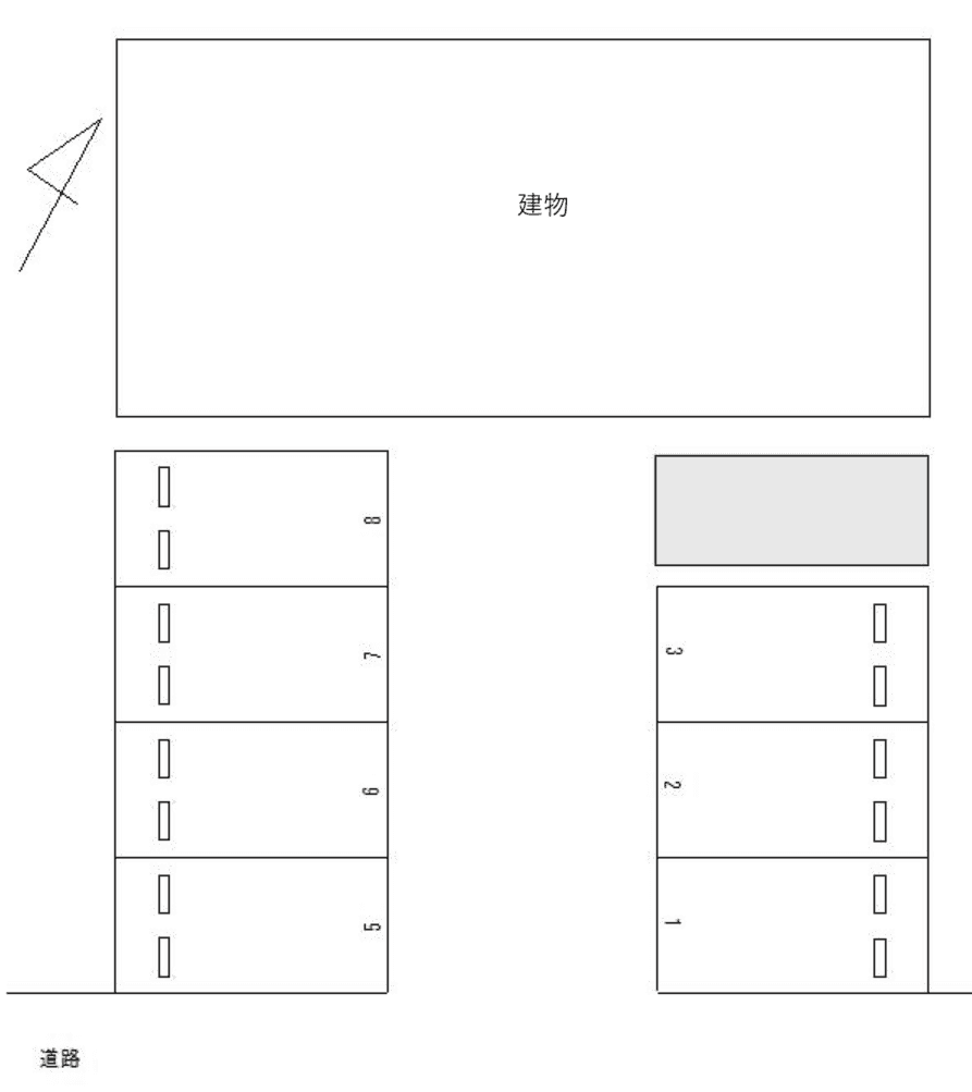 ＦＫ　Ｔｒｏｏｐ駐車場の駐車配置図