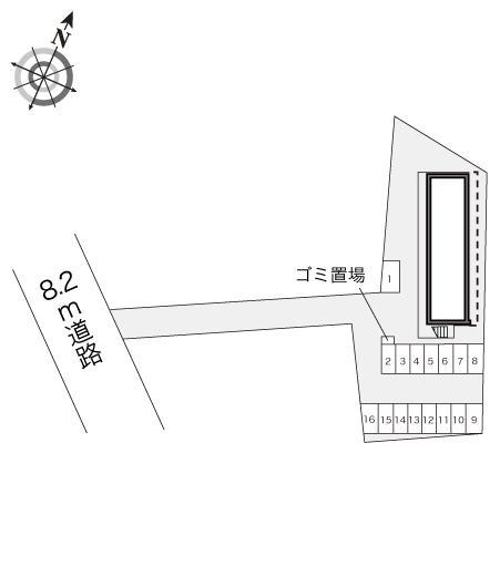 木屋(15529)の駐車配置図