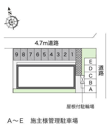 いちい鵜沼(22537)の駐車配置図