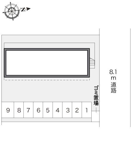 シャンテ(16805)の駐車配置図