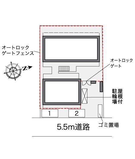 ソフィア　壱番館(38812)の駐車配置図