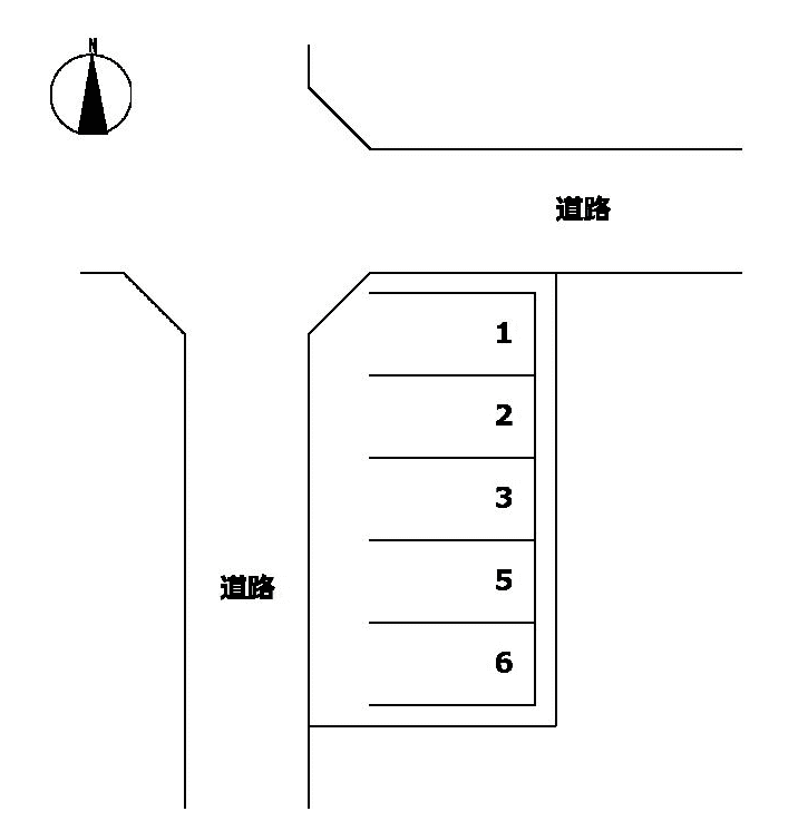 山口Ｐの駐車配置図